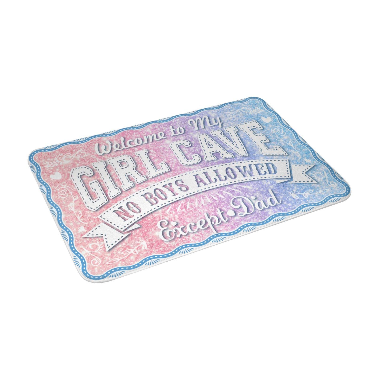 Jesienna wycieraczka do drzwi wewnątrz 'No Boys Allowed Sign for Girls Rug Fall Rugs for Front Door Small Outdoor Rug (rozmiar: 65 x 90 cm)