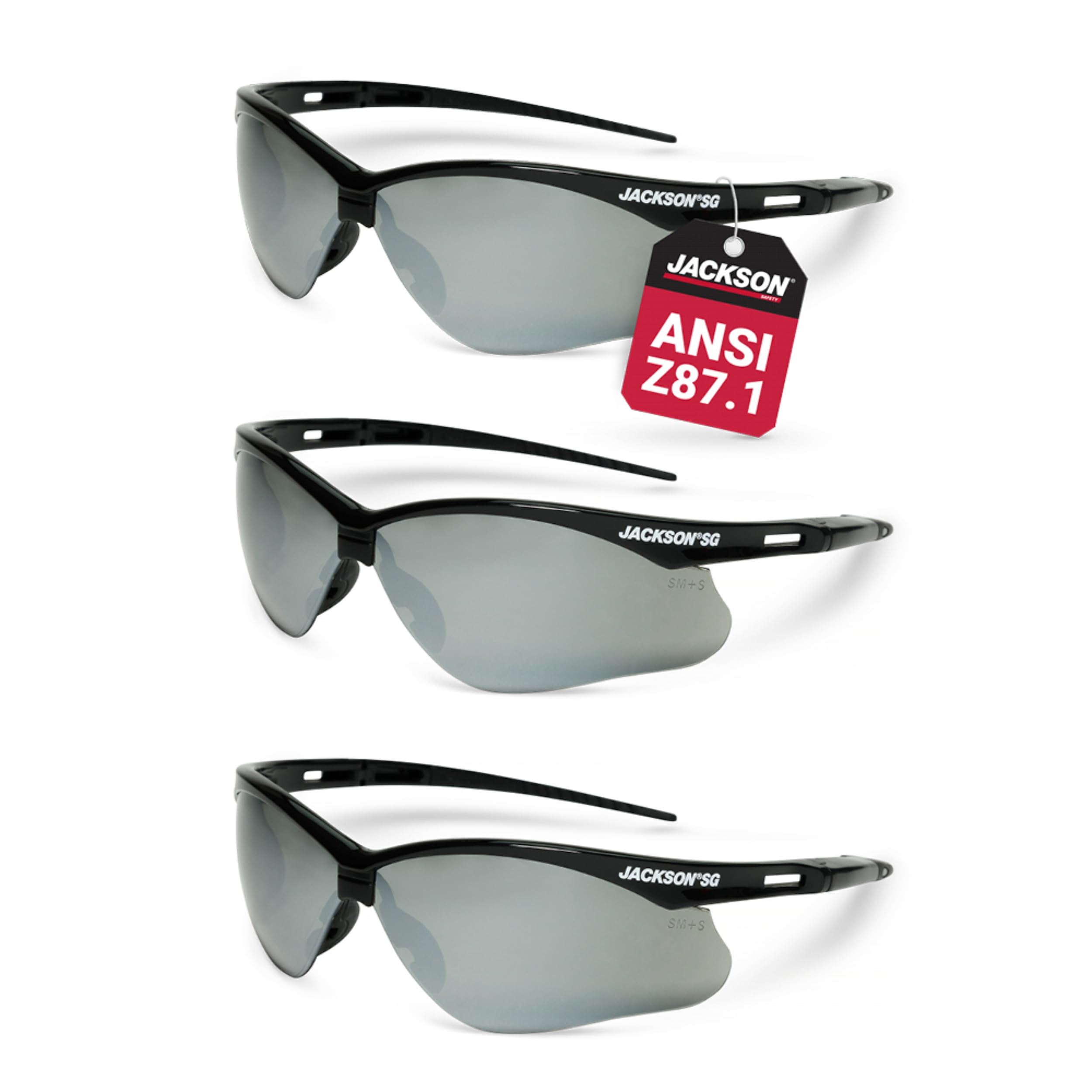 Jackson Safety 3-Pack SG Safety Glasses for Men & Women - ANSI Z87.1 — Amazon image 8