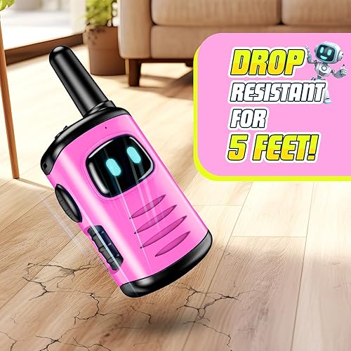 Miniatura 46 de Juguetes para niños de 3 a 8 años: comedyfun Mini Robots Walkies Talkies Paquete de 2 regalos de Navidad y cumpleaños para niños de 3, 4, 5, 6, 7, 8