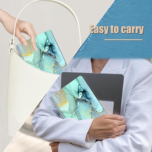 Miniatura 6 de Cuaderno rayado en espiral, 100 páginas, 5.71 x 8.26 pulgadas, cuaderno de espiral de doble alambre con rayas universitarias para estudio y notas,