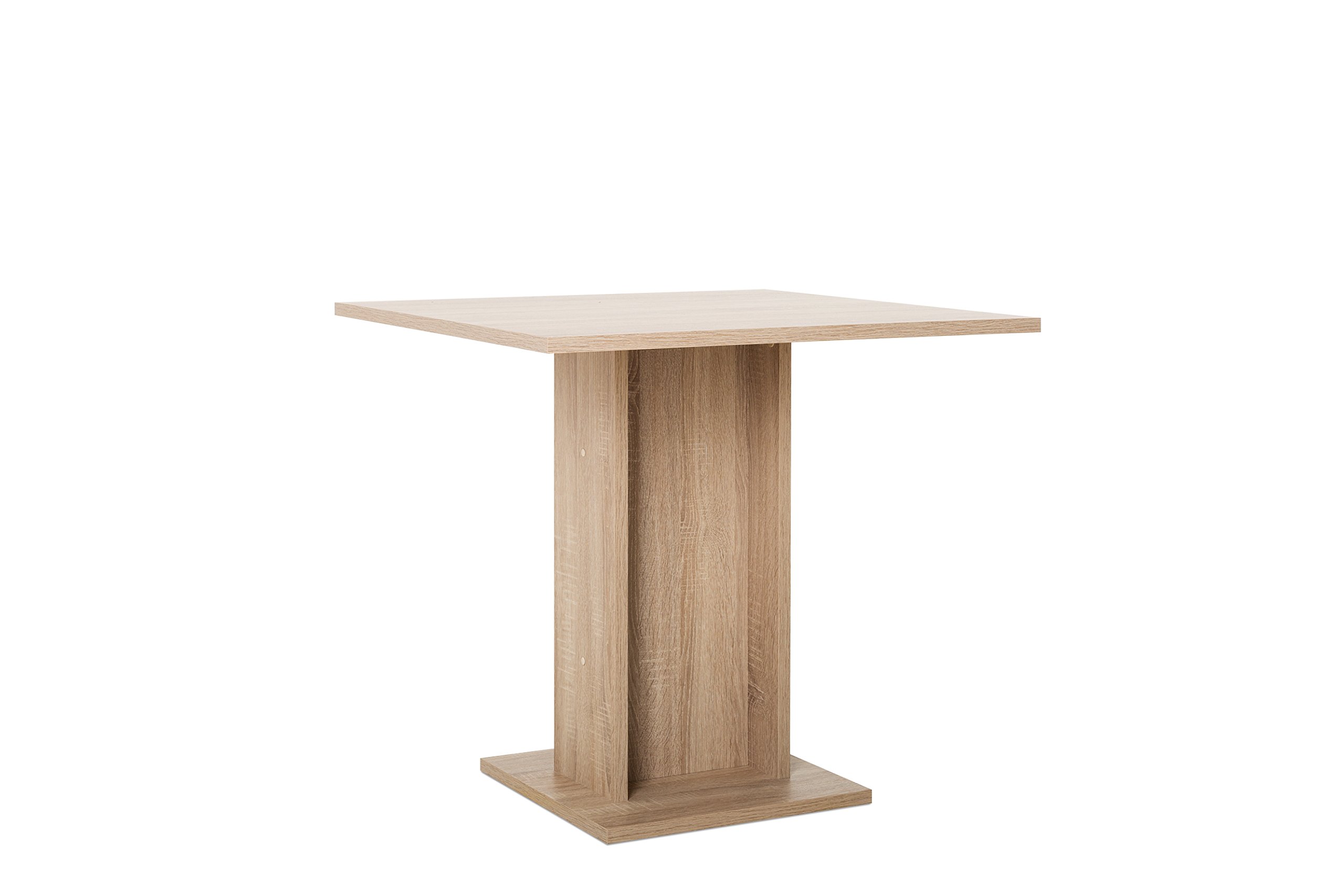 Küchentisch – quadratischer Esstisch, 80 x 75 x 80 cm, Sonoma Eiche