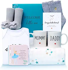 Presentes para novas mães, presentes de gravidez para grávidas, presentes exclusivos para bebês novos para mamãe e papai, presentes para novos pais, ideia de para revelação de