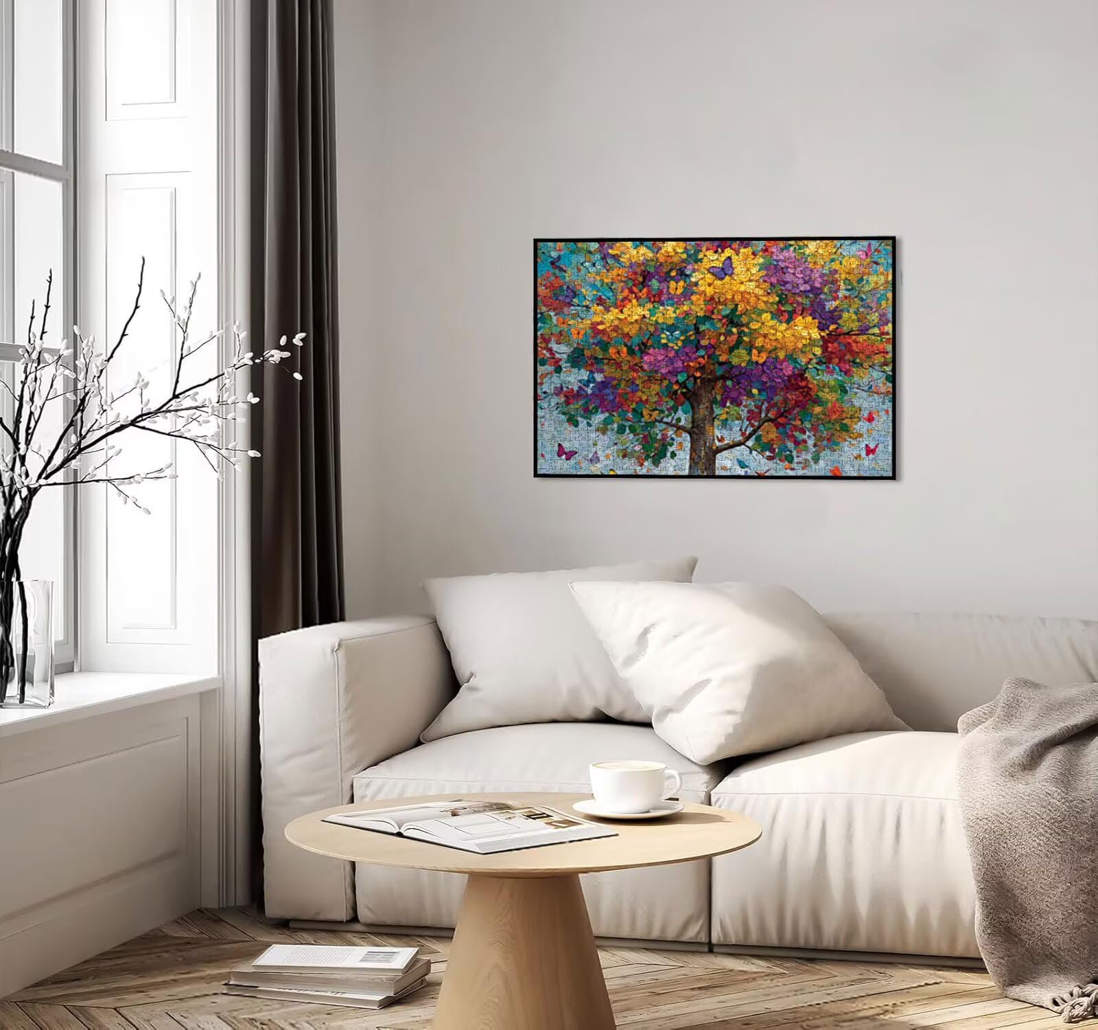 Puzzle 1000 elementów dla dorosłych, marzenia o drzewie, puzzle, wyzwanie rodzinne, do zabawy, rękodzieło, puzzle zręcznościowe dla dorosłych, wyzwanie dla przyjaciół, R2KH813