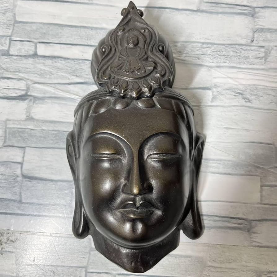 鉄鋳物 飾り面 折羅大将・恵比寿・大同の石仏・夢違観音・他 9点 鉄 鉄鋳物 飾り面 折羅大将・恵比寿・大同の石仏・夢違観音・他 9点 鉄