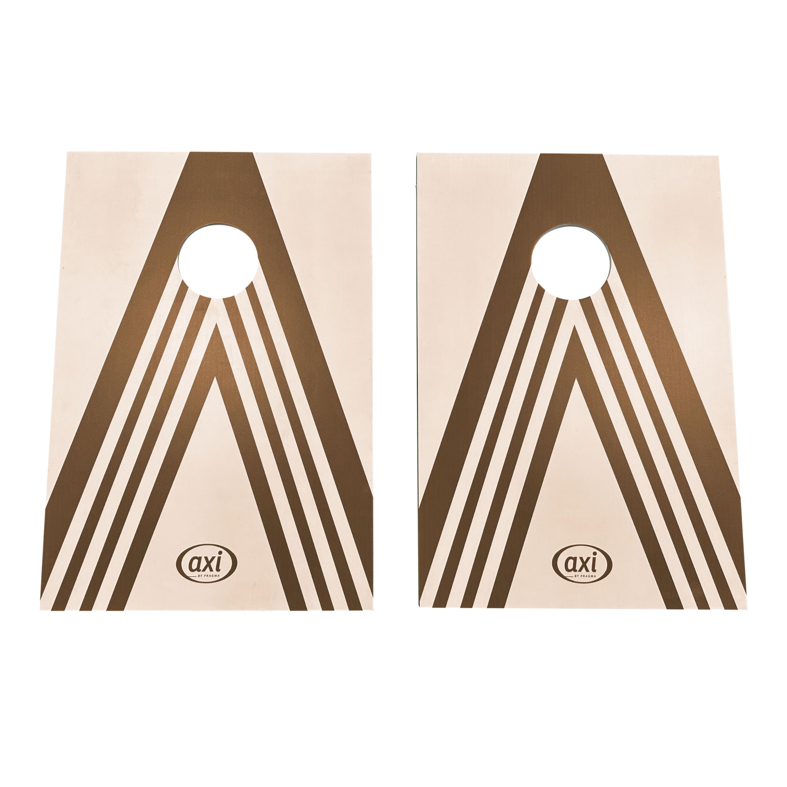 AXI Plus Cornhole Zestaw do gry w z 2 planszami - gra w rzucanie woreczkami na ?wie?ym powietrzu/w pomieszczeniach - w zestawie 8 woreczkow do cornhole i torba transportowa - 91 x 60 cm