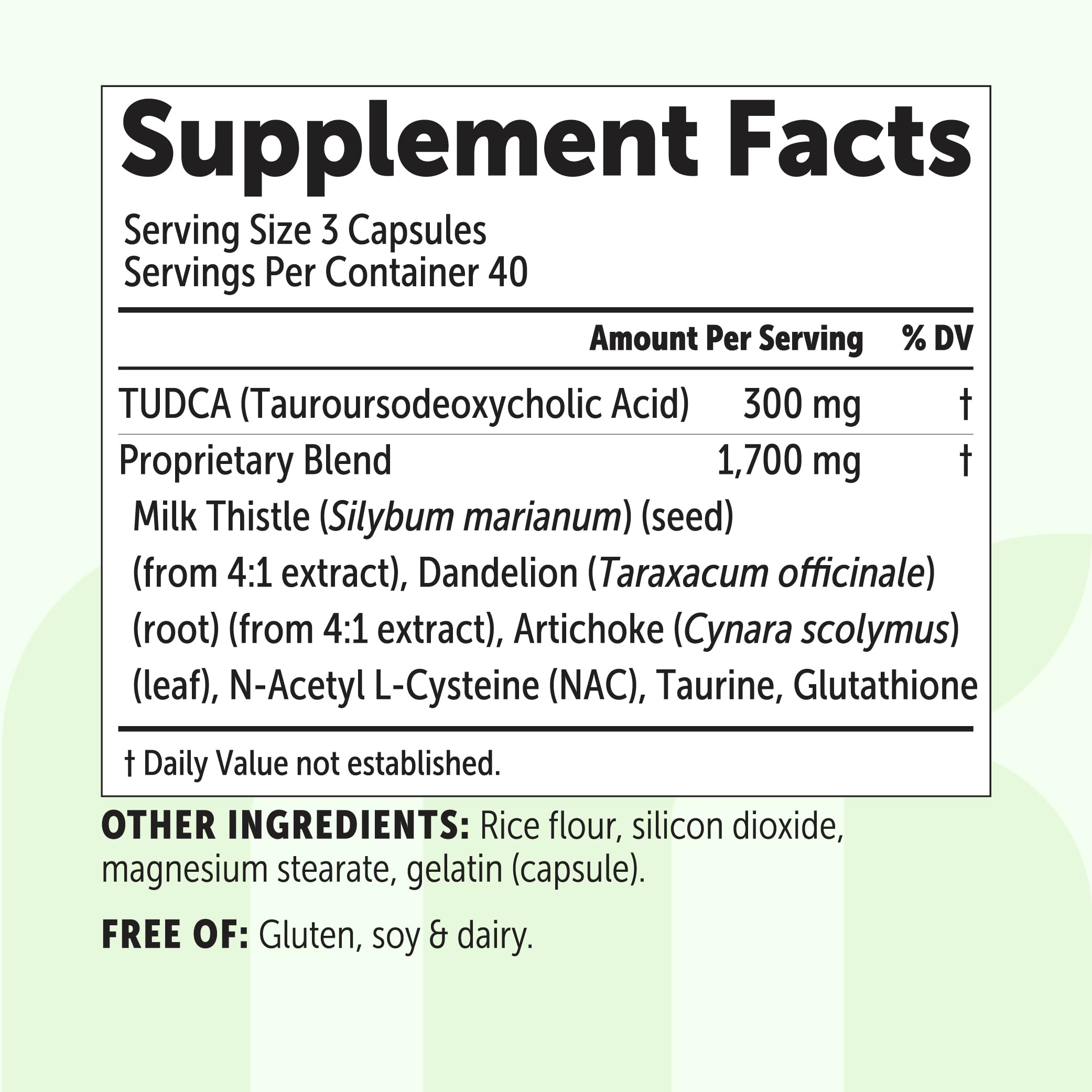 Micro Ingredients TUDCA Bile Salts Complex 2000mg per Serving, 120 Capsules — Amazon image 7