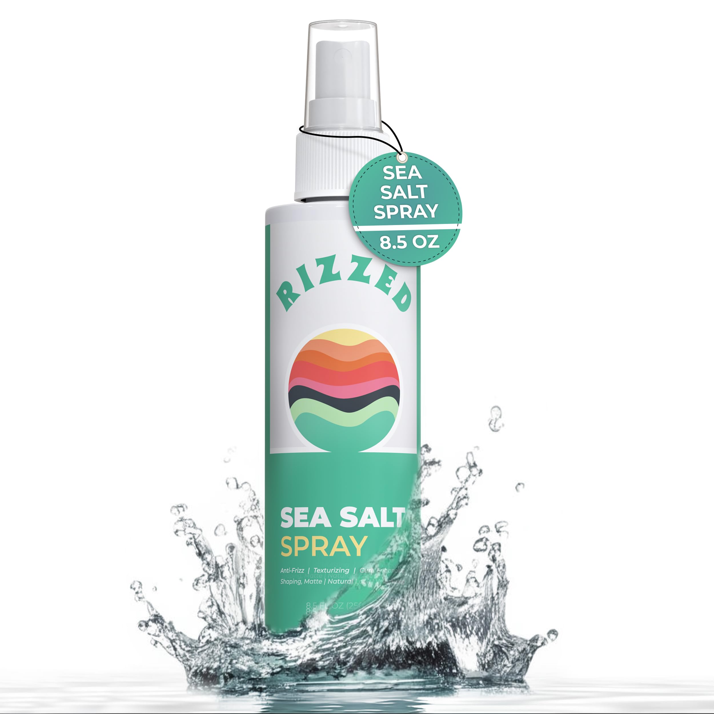 Rizzed Sea Salt Spray for Hair Men - Texturizing Spray with Castor Oil Naturally Sourced Ocean Salts -