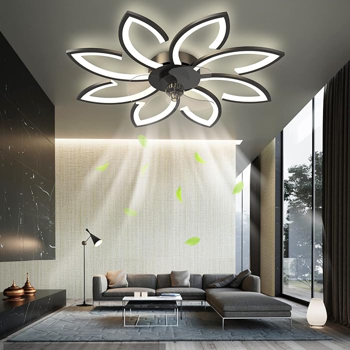 Buy XCOICOER 35''Ceiling Fans with Lights and Remote, Modern Bladeless