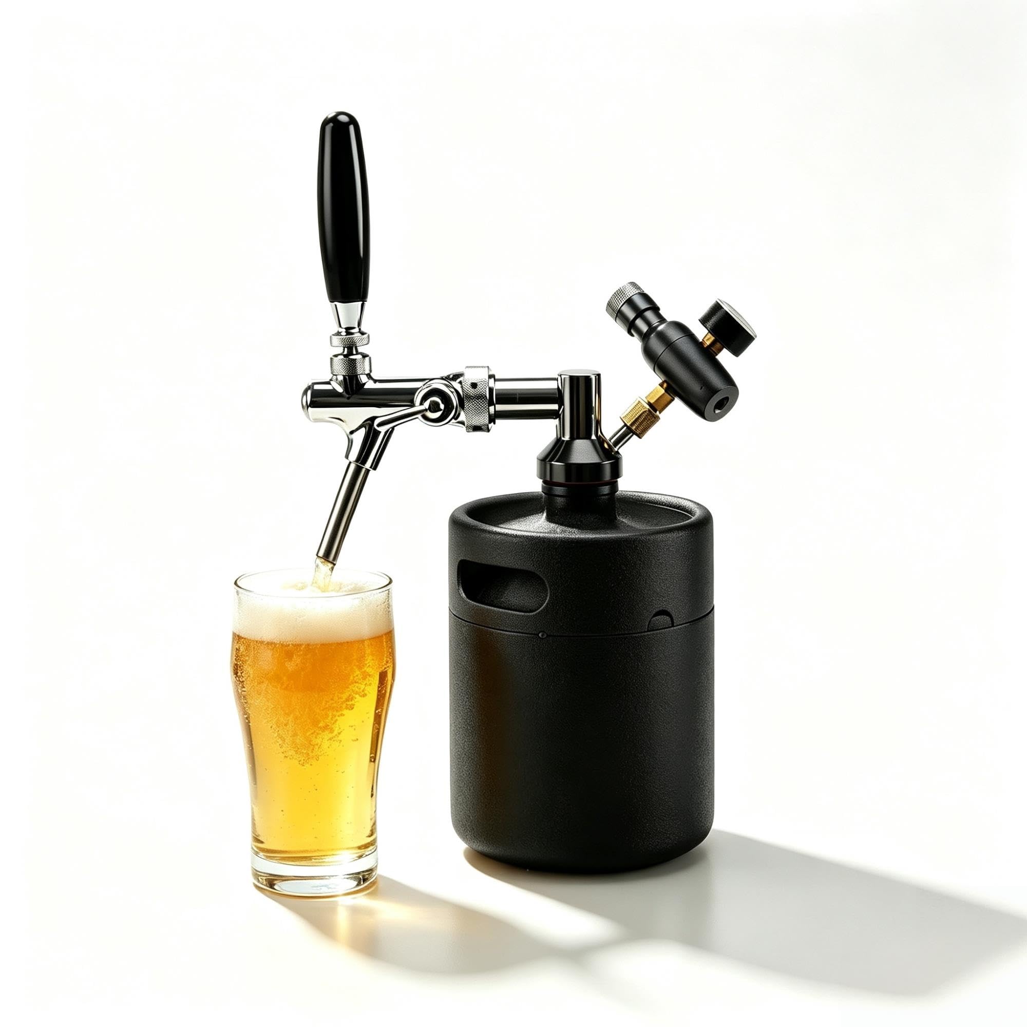 Mini barril de acero inoxidable para cerveza de barril, dispensador presurizado portátil