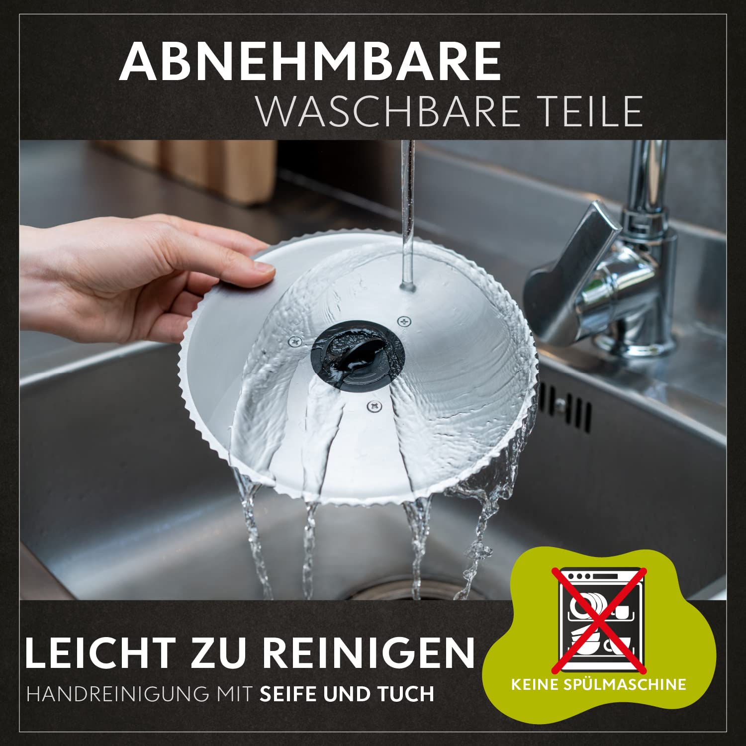 Twinzee Allesschneider Elektrisch 150W Schneidemaschine 2 Klingen Schnittstärke 0-15 mm Schwarz