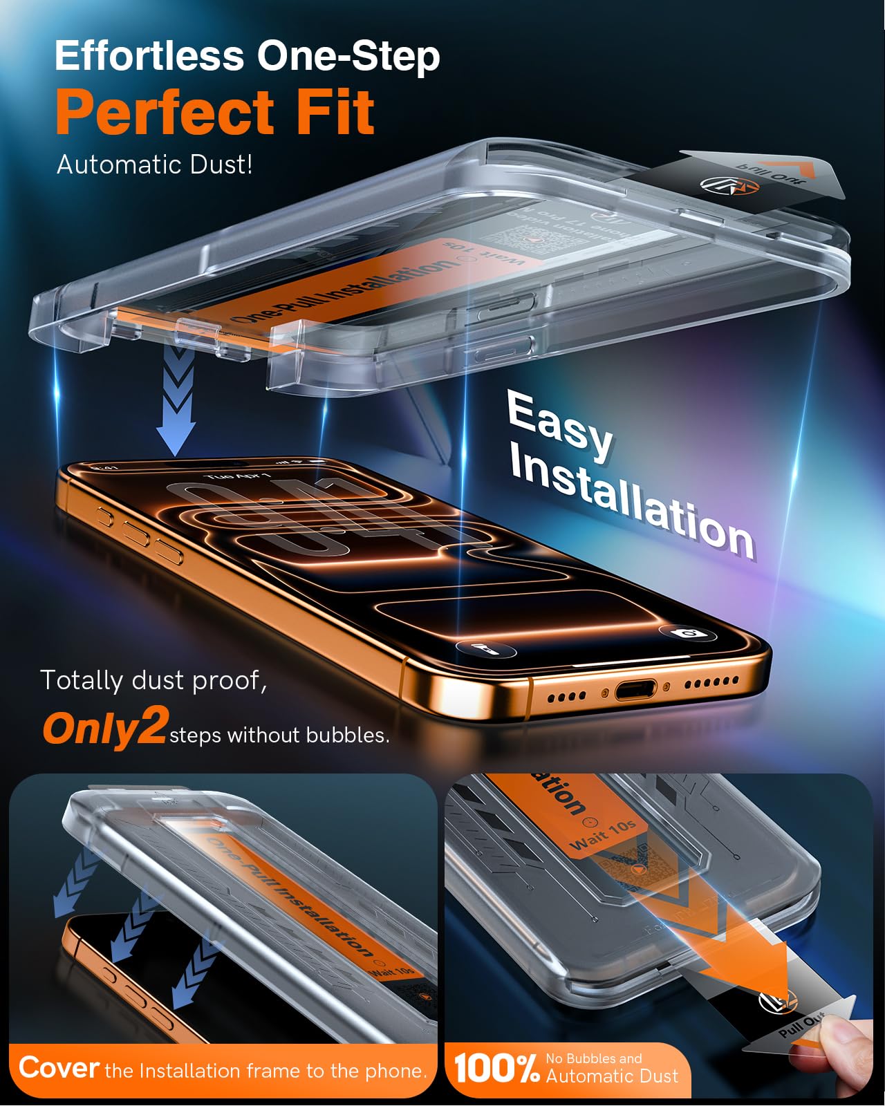 2-pack BMAX geschikt voor de iPhone 14 Pro Max Screenprotector van