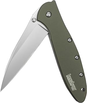Kershaw Blur Black 1670BLK & Leek Olive 3 Sandvik 14C28N Steel EDC Pocketknives Bundle