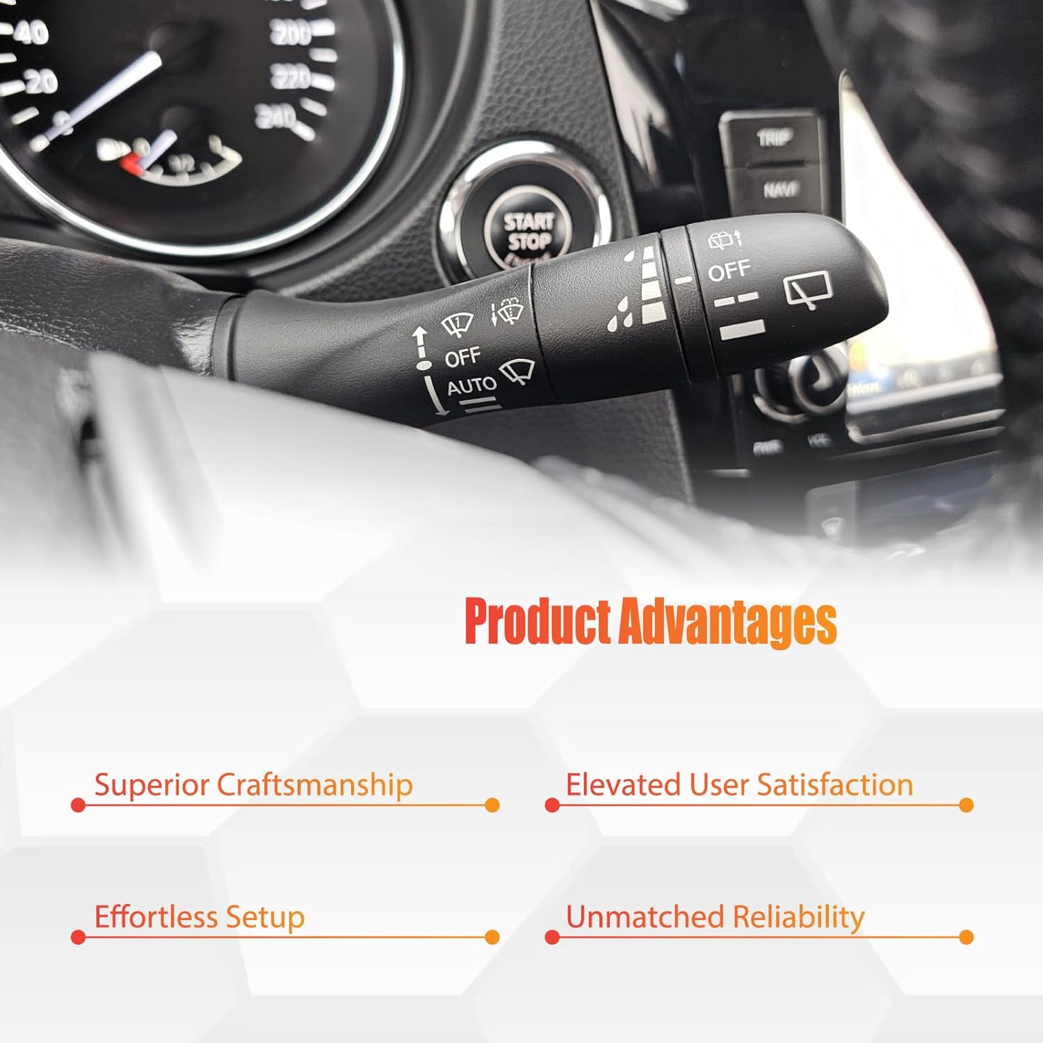 26036312 Turn Signal Switch Compatible with Escalade Astro Blazer C1500 Express K1500 Tahoe G3500 P3500 Safari Savana Sonoma Yukon Bravada Turn Signal Hazard Wiper Headlight Dimmer Switch