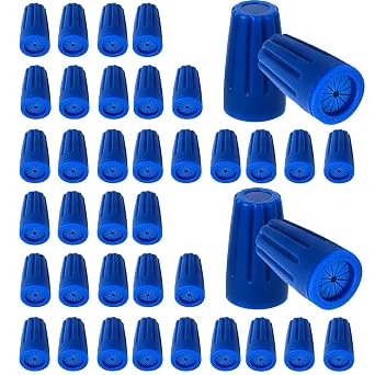 40PCS Waterproof Outdoor Wire Electrical Connectors,Sealant Twist Nuts Caps Cable Terminal Connector Gel for Landscape Light, Building Application, Wet Location Installation, 22AWG-12AWG, Medium Size