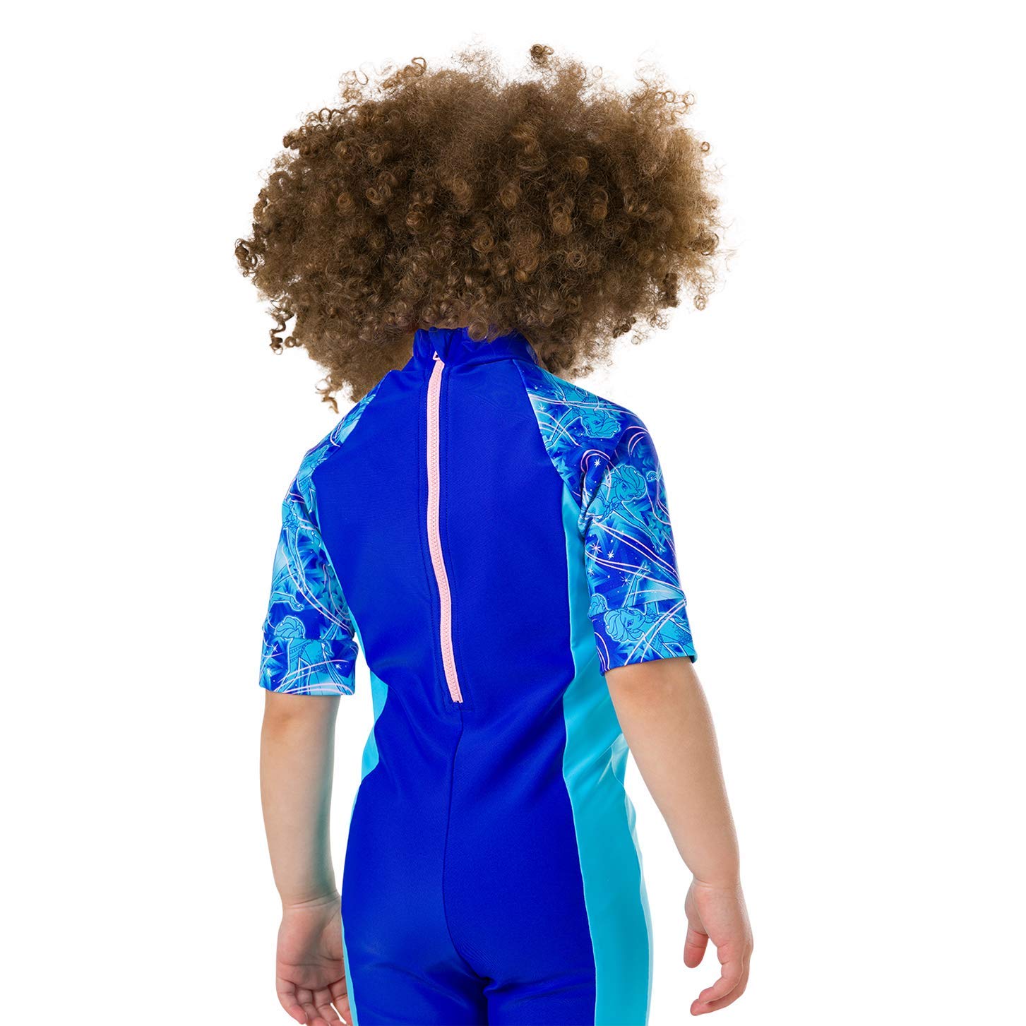 Speedo Disney Frozen All In One Costume da Bagno Bambina Blu/Turchese 3 anni