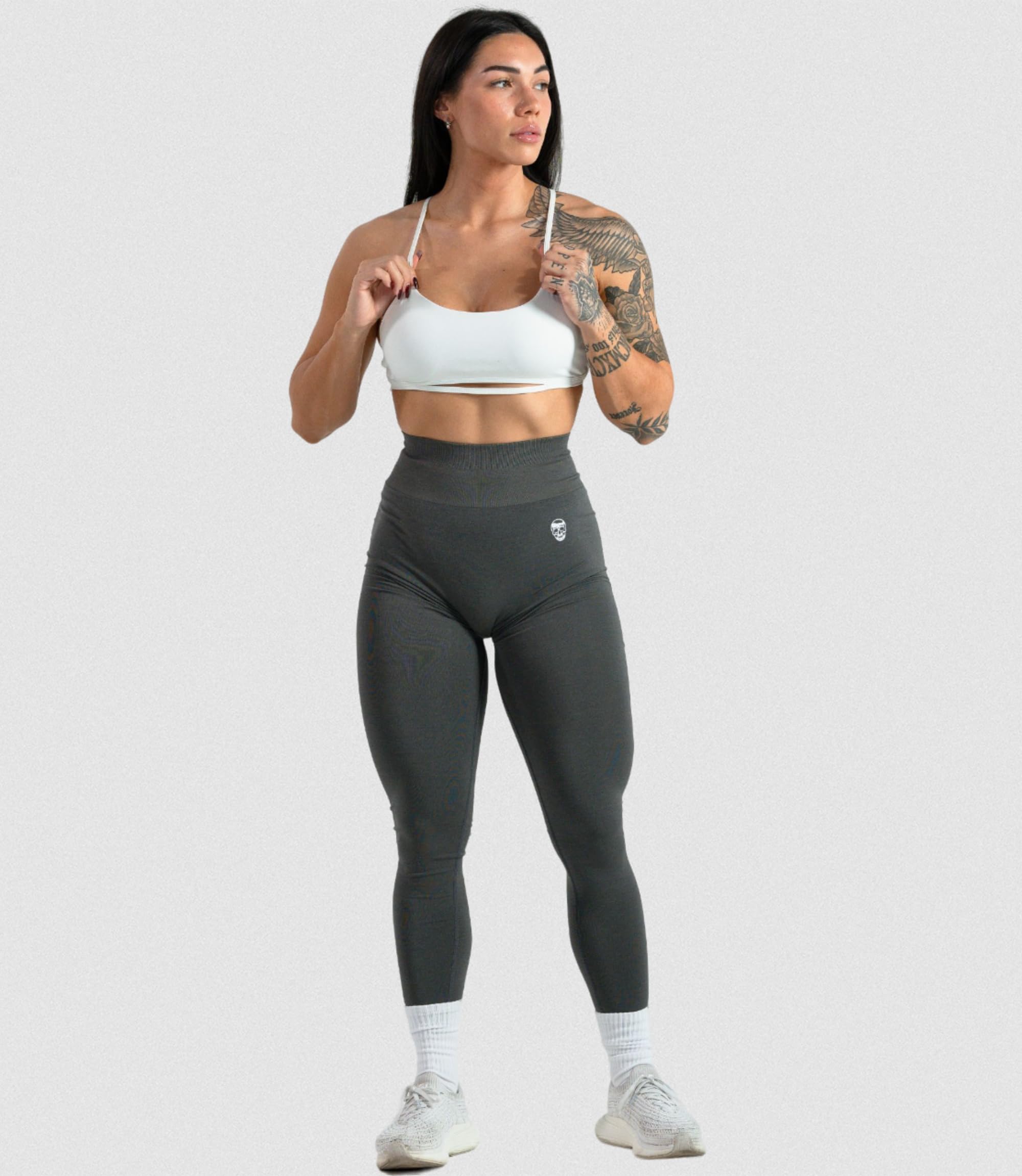 Gymreapers Bezszwowe legginsy treningowe Infinity dla kobiet, wysoka talia, bezszwowe legginsy do ćwiczeń, biegania, aktywnych spodni do jogi