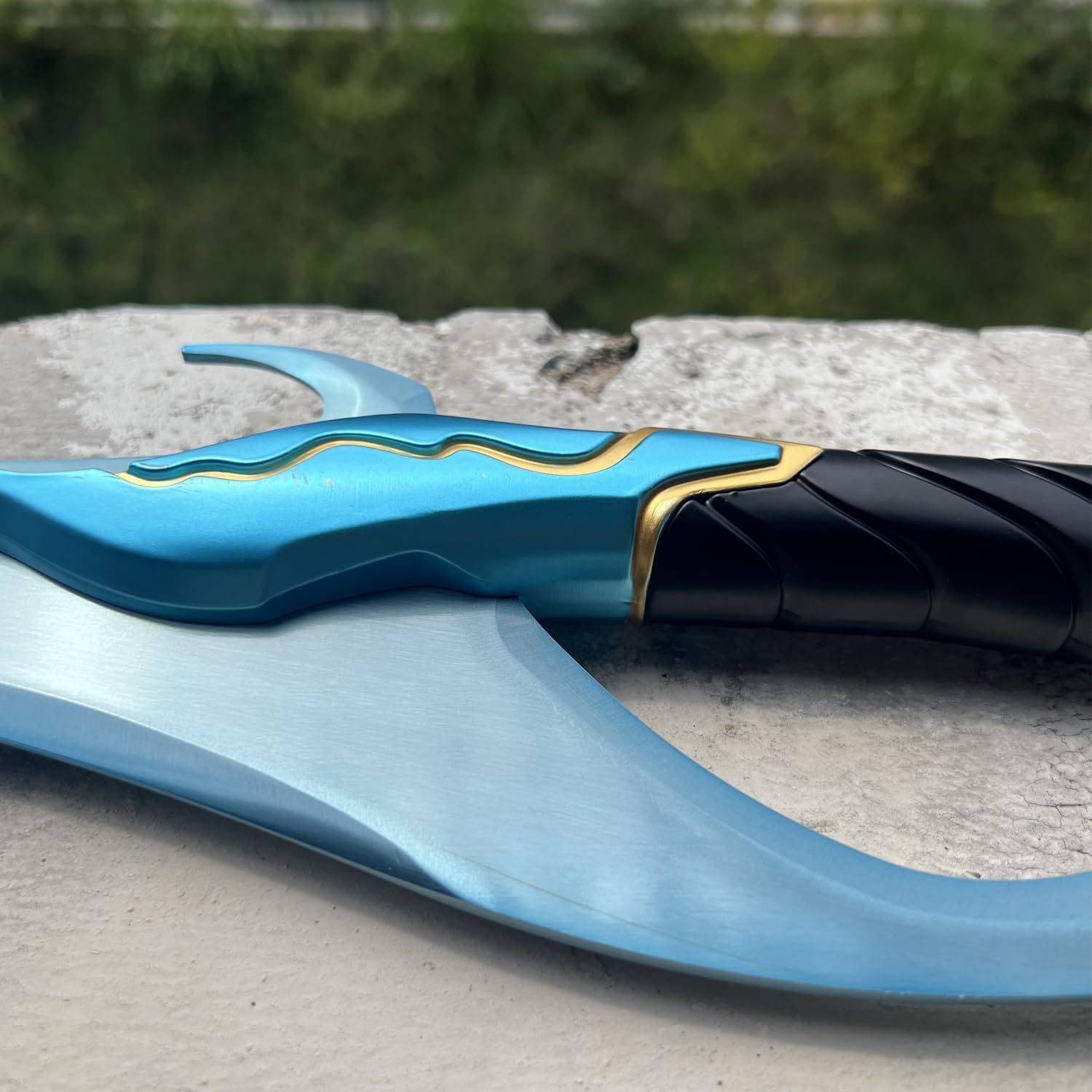 24" Anime Baruca s Sword Steel Sword Full Metal with Display Stand Cosplay Prop,for Collection,Stage Performance,Gift