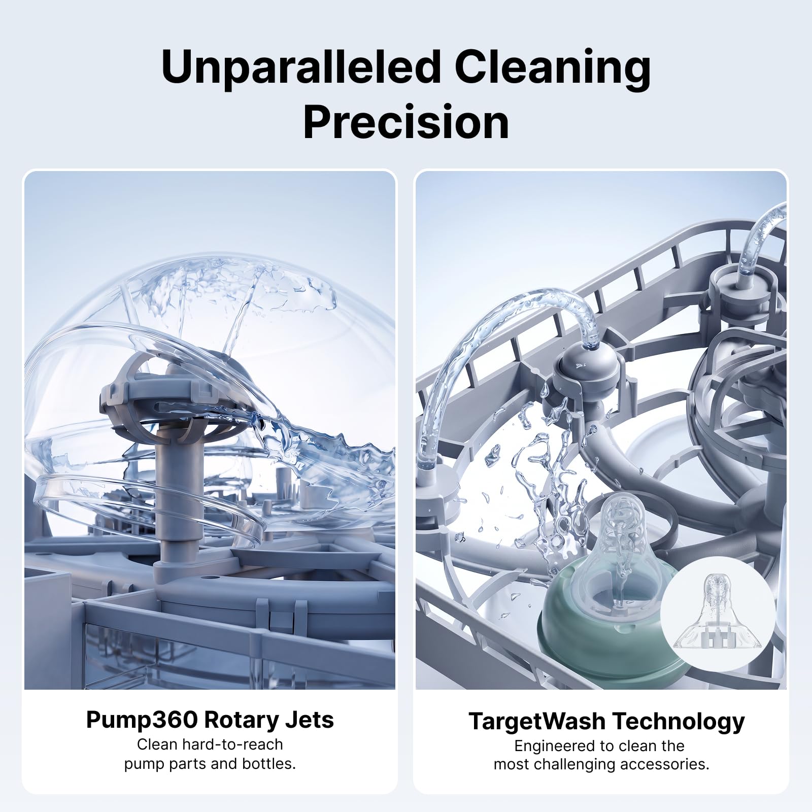 Momcozy KleanPal Pro All-in-One Bottle Washer, Sterilizer & Dryer - White thumbnail 9