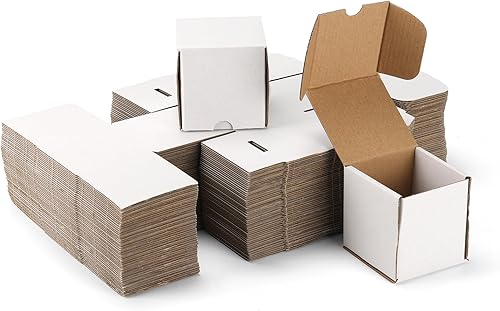 Miniatura 38 de ZBEIVAN Cajas de envío pequeñas negras de 8 x 6 x 4, 20 paquetes de cajas de cartón corrugado para embalaje de regalos de pequeñas empresas con tapas