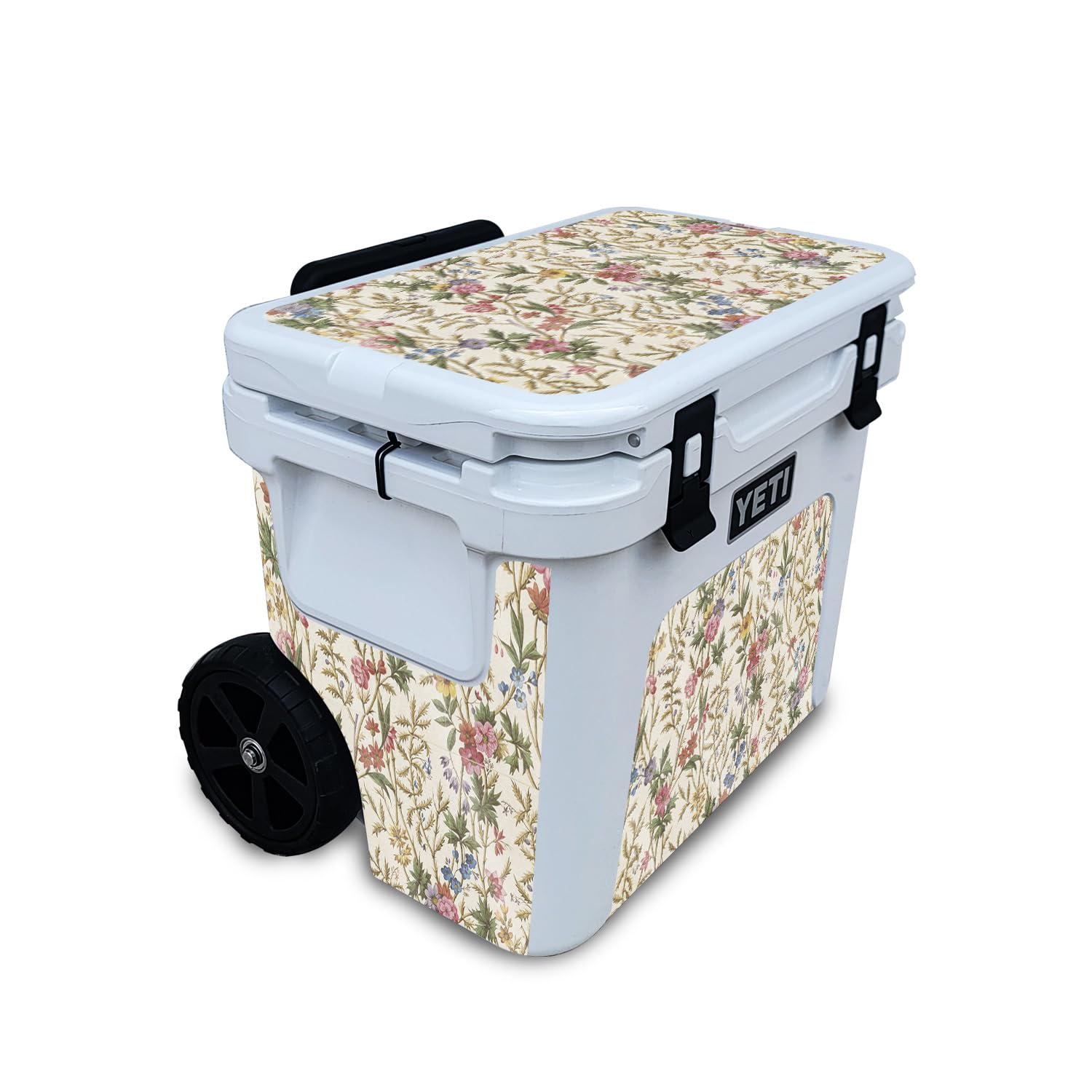 Glossy Glitter Skin Compatible with Yeti Roadie 32 Wheeled Cooler - Seaweed - Premium 3M Vinyl Protective Wrap Decal Cover - Easy to Apply | Crafted in The USA by MightySkins