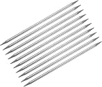 uxcell 10Pcs Aiguilles à tricoter 5.0mm de diamètre 7.87 po de longueur aiguilles à double pointe en acier inoxydable pour projets faits main DIY tricot