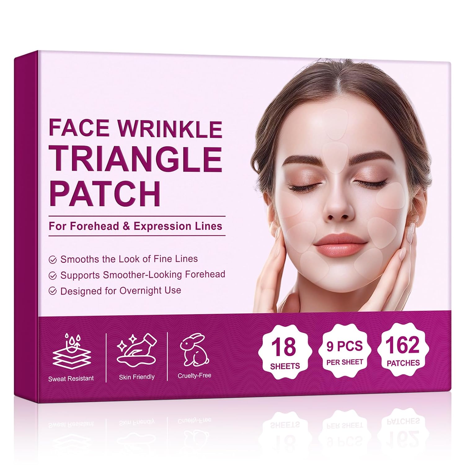 Facial Wrinkle Patches - Overnight Forehead & Under Eye Care