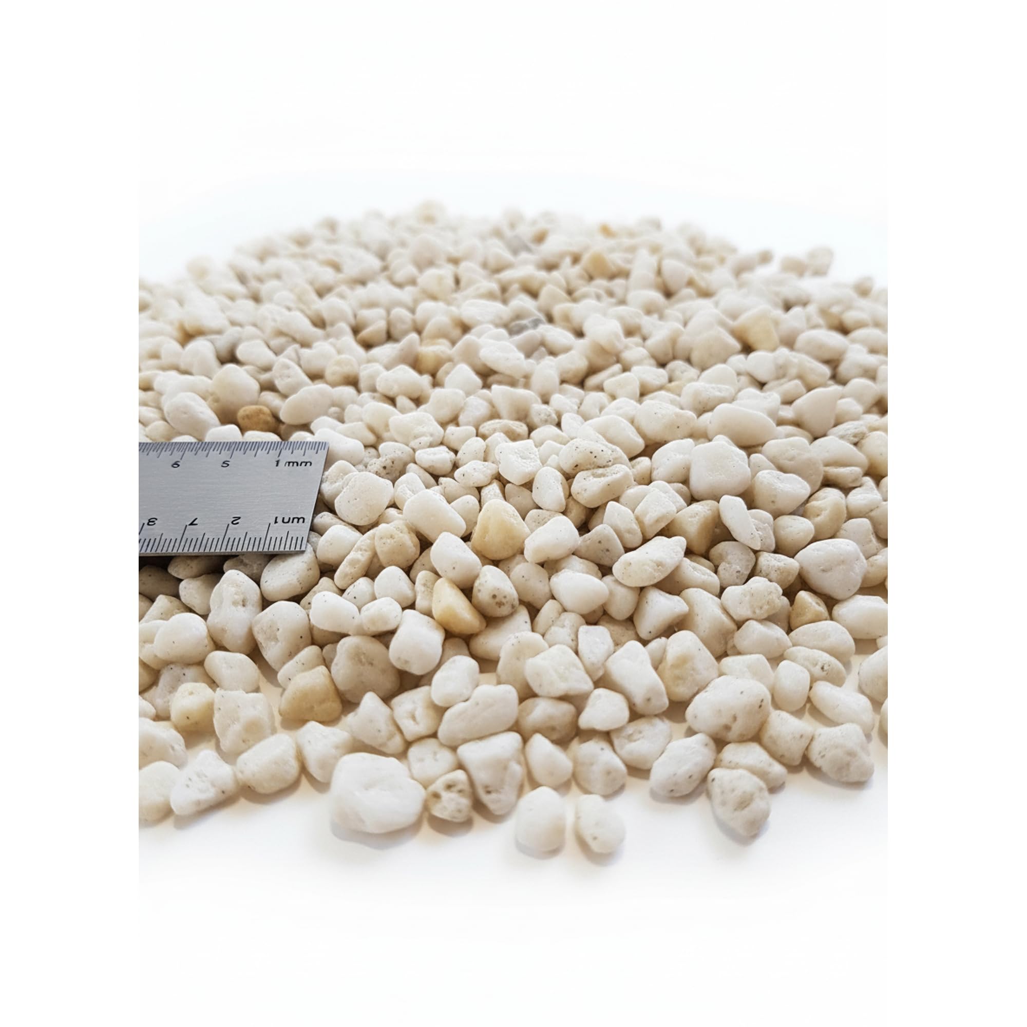 25 kg Gravillon de Quartz Blanc 8-16 mm