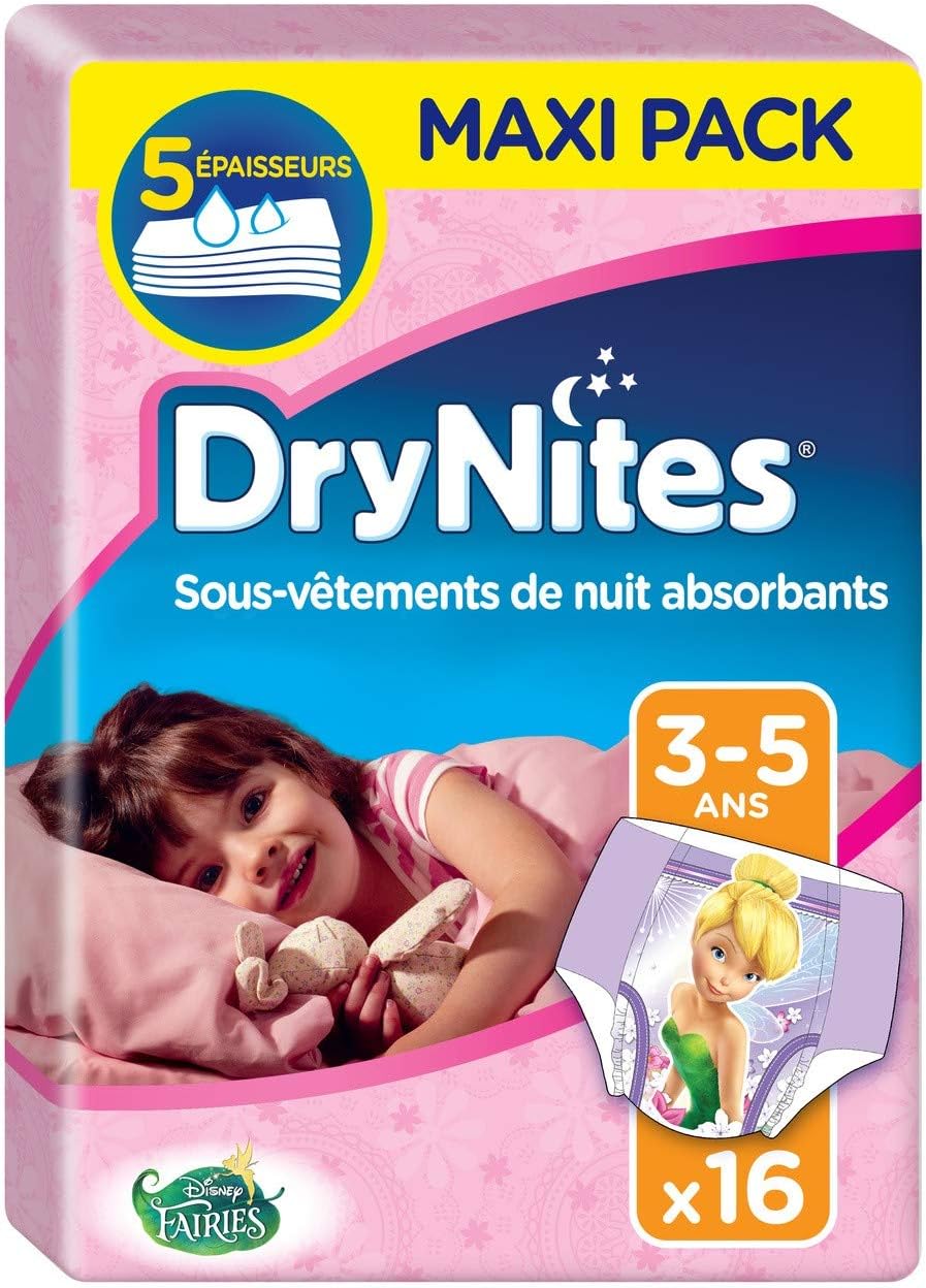 Huggies DryNites Couche de Nuit pour Fille 35 Ans 1623 kg Amazon.fr