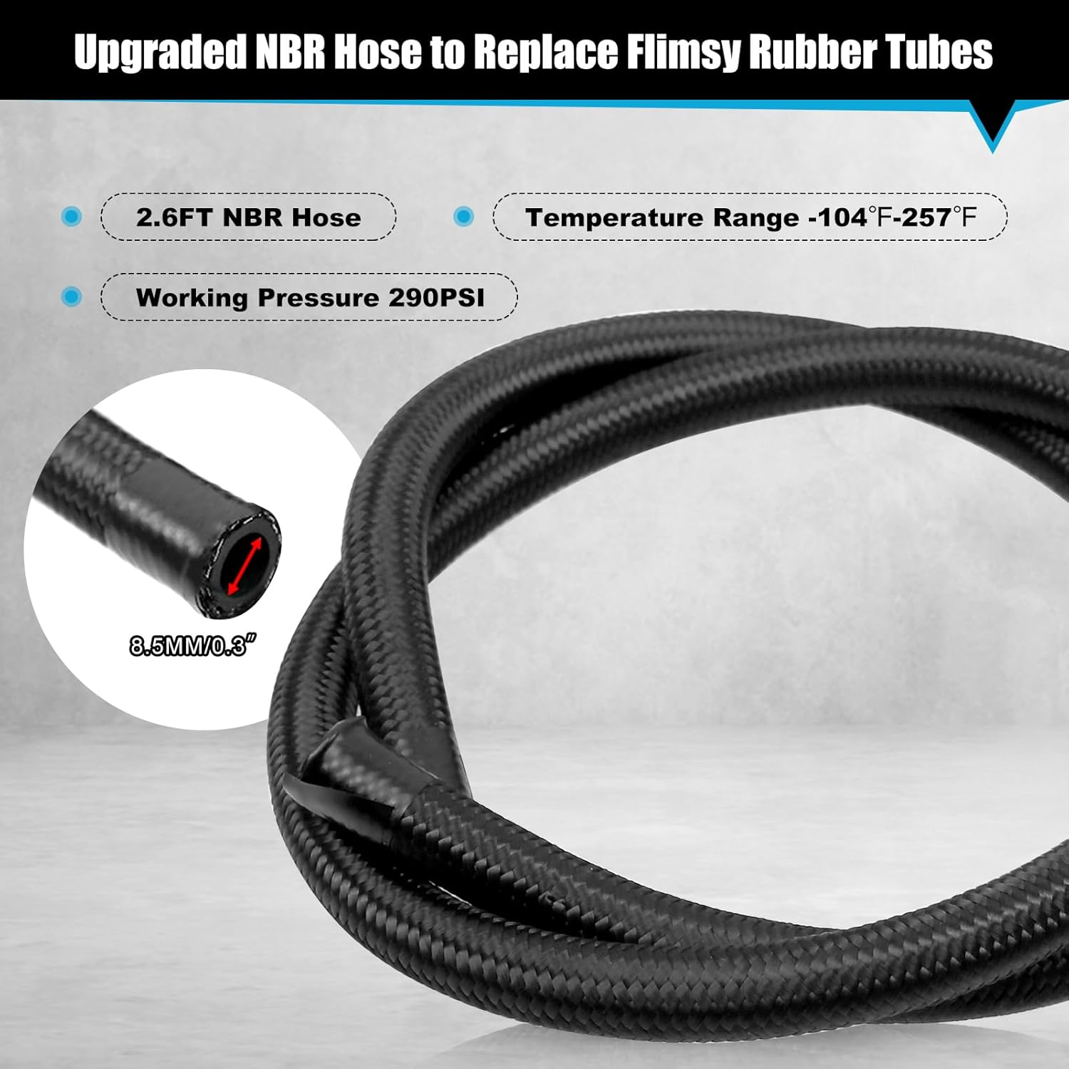 RULLINE Universal 350ml Oil Catch Can Tank 0046 Aluminum Polish Baffled Reservoir with Breather Filter with 3/8" Fuel Line with Bracket Black