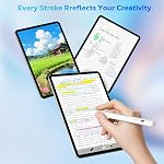 MoKo Stylus Pen for Android Touchscreen, Rechargeable Tablet Pen for Samsung Galaxy Tab A9+/Vivo/Xiaomi and Other Android Tablet & Smartphone, Universal Active Fine Point Stylus, White