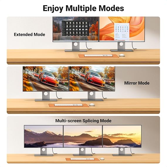 UGREEN 4K 1080P@120Hz Displayport 1.2 to HDMI 1.4 Örgülü Kablo, 3m, 35843