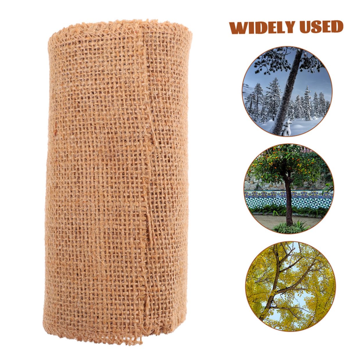 Brauner Baumstammschutz aus Jute Gewebe 0, 3x10m für Gartenbäume