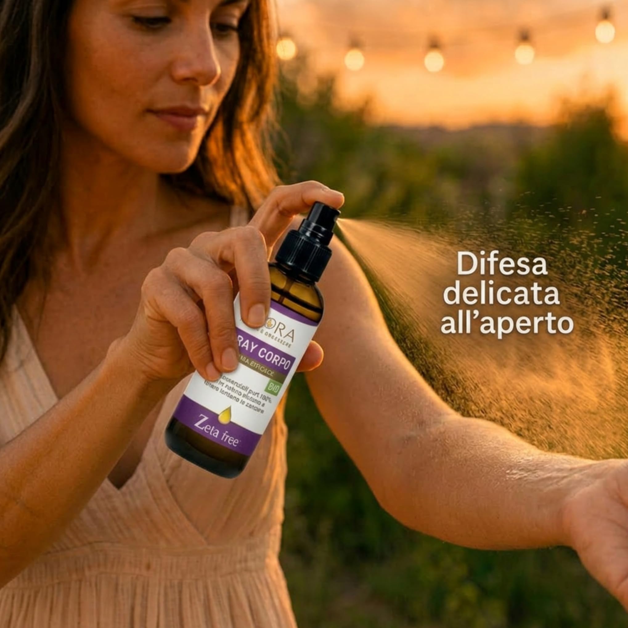 FLORA Spray Corpo, pack da 2 Pz da 100 ml, Zeta free BIO-COSMOS Per un’estate serena liberi dalle zanzare Azione protettiva e rinfrescante