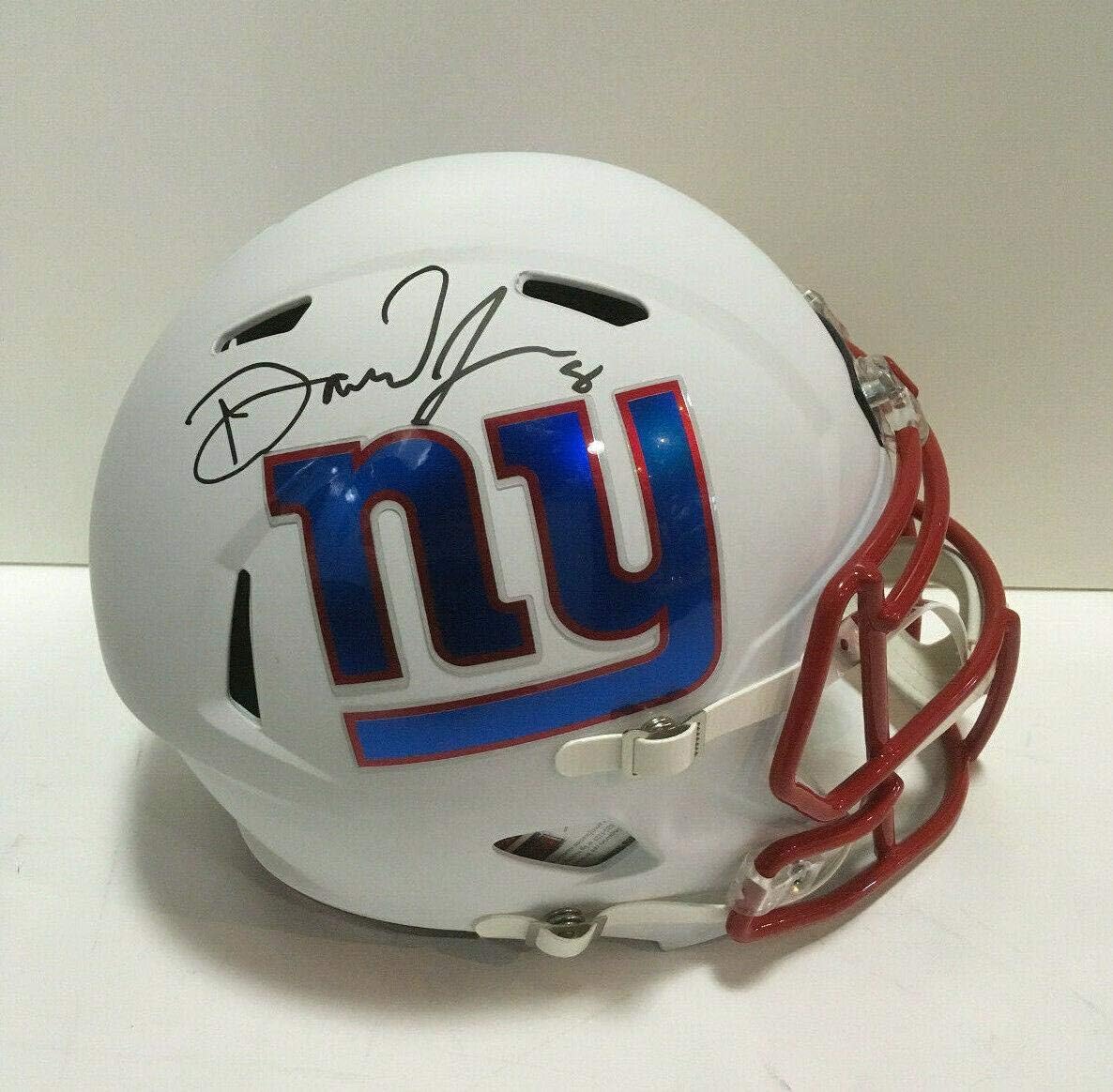 Daniel Jones signed Giants Football helmet mint rookie