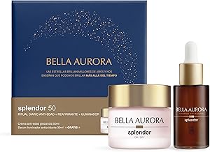 BELLA AURORA Splendor 50 Pack, Global Anti-Aging Cream SPF20 50 ml with Antioxidant Brightening Serum 30 ml, All Skin Types, Lifting Effect