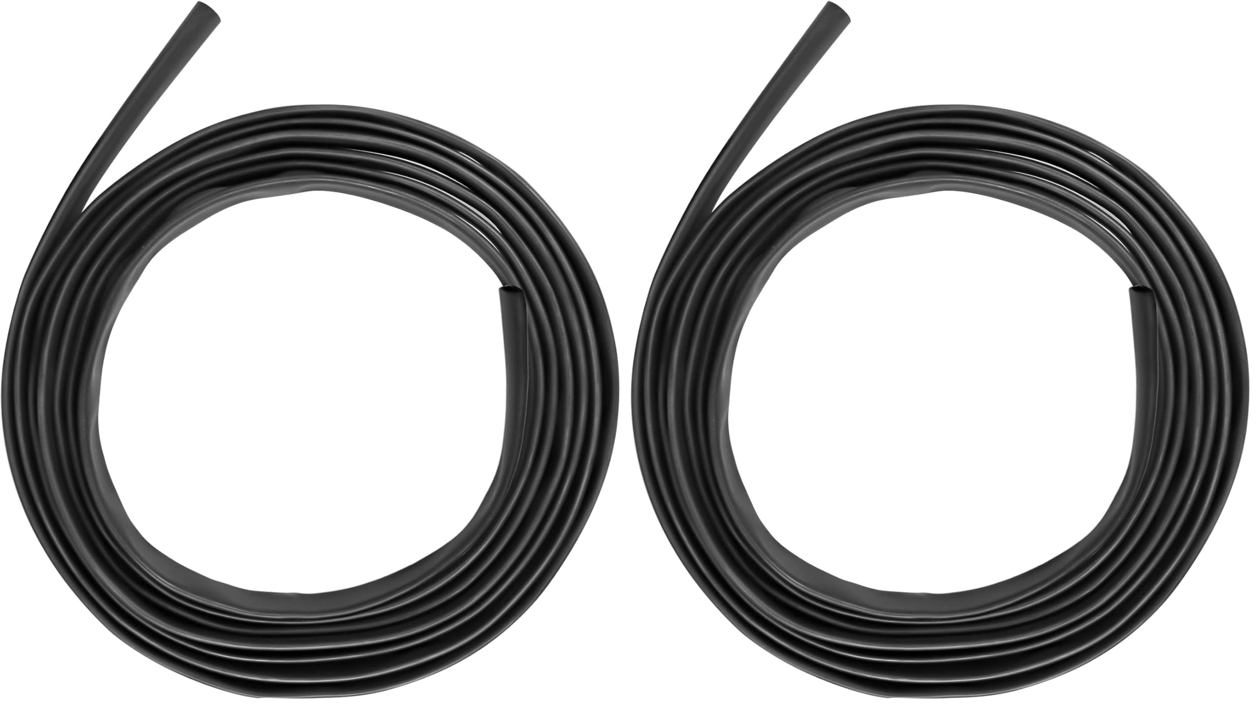 XHF UL Listed 1/2 Inch 10Ft 3:1 Waterproof Heat Shrink Tubing Roll Marine Grade Adhesive Lined Heat Shrink Tube, Insulation Sealing Oil-Proof Wear-Resistant Black (Pack of 2)