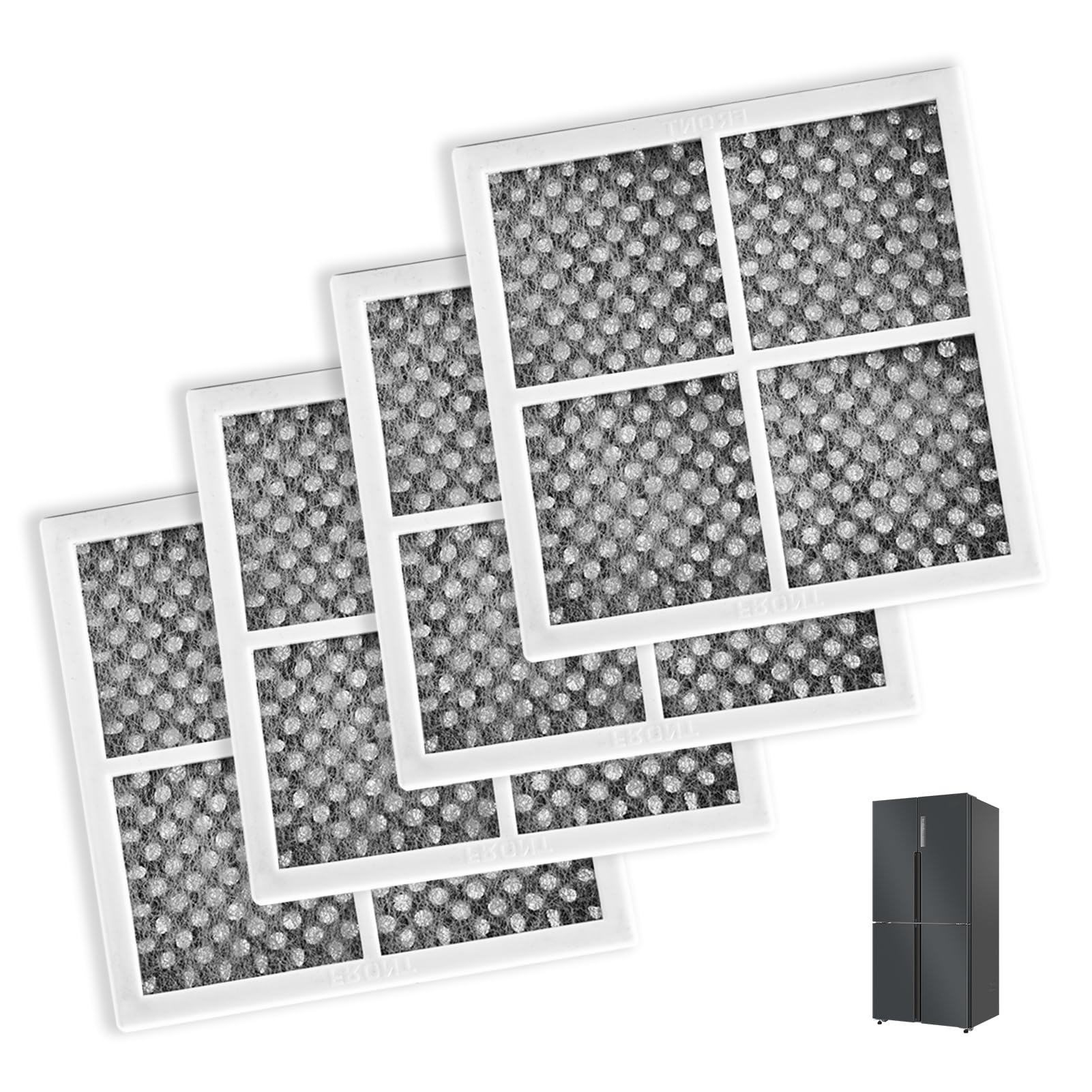 Juego de 4 filtros de aire Fresh para frigoríficos, eliminan los olores, eficaz, compatible con Réfrigérateur/Réfrigérateur/Purificateur LG LT120F, LFX31925SW, LFX31925SB