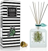 Vista 19 de LOVSPA - Set de difusor de junco, difusor de aceite con fragancia de grosella roja festiva y madera con varillas, accesorios de fragancia