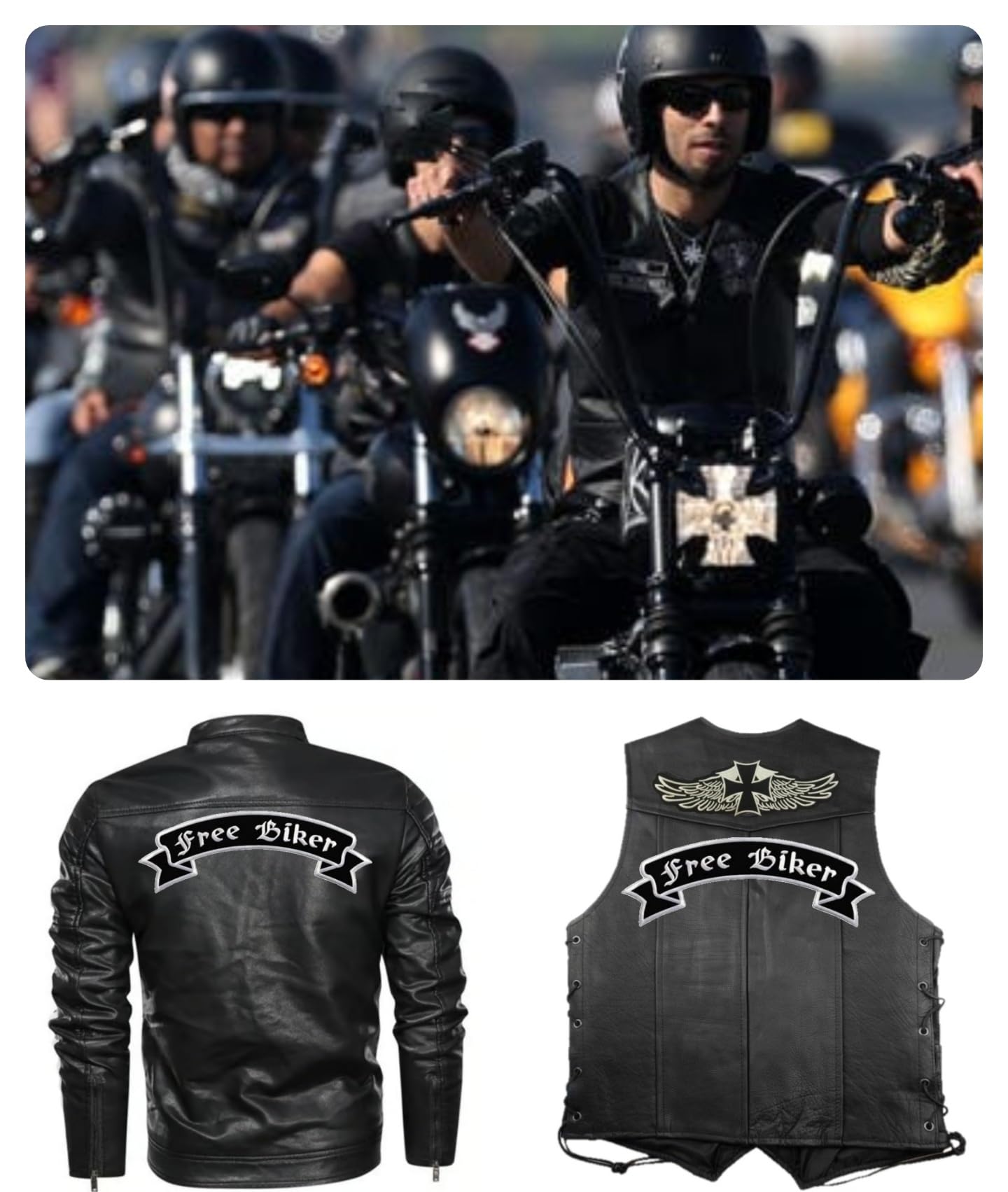 Grande Patch Posteriore - Rocker Personalizzati - Moto Biker Patches - Ricamato E Su Ferro - Italia - Foto 9