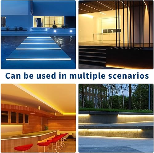 Vista 27 de FORT Tira de luces LED de neón blanco cálido, 100 pies, 98.4 ft, CA, flexible, 110 V, 120 V, tira de luces LED para exteriores, impermeable