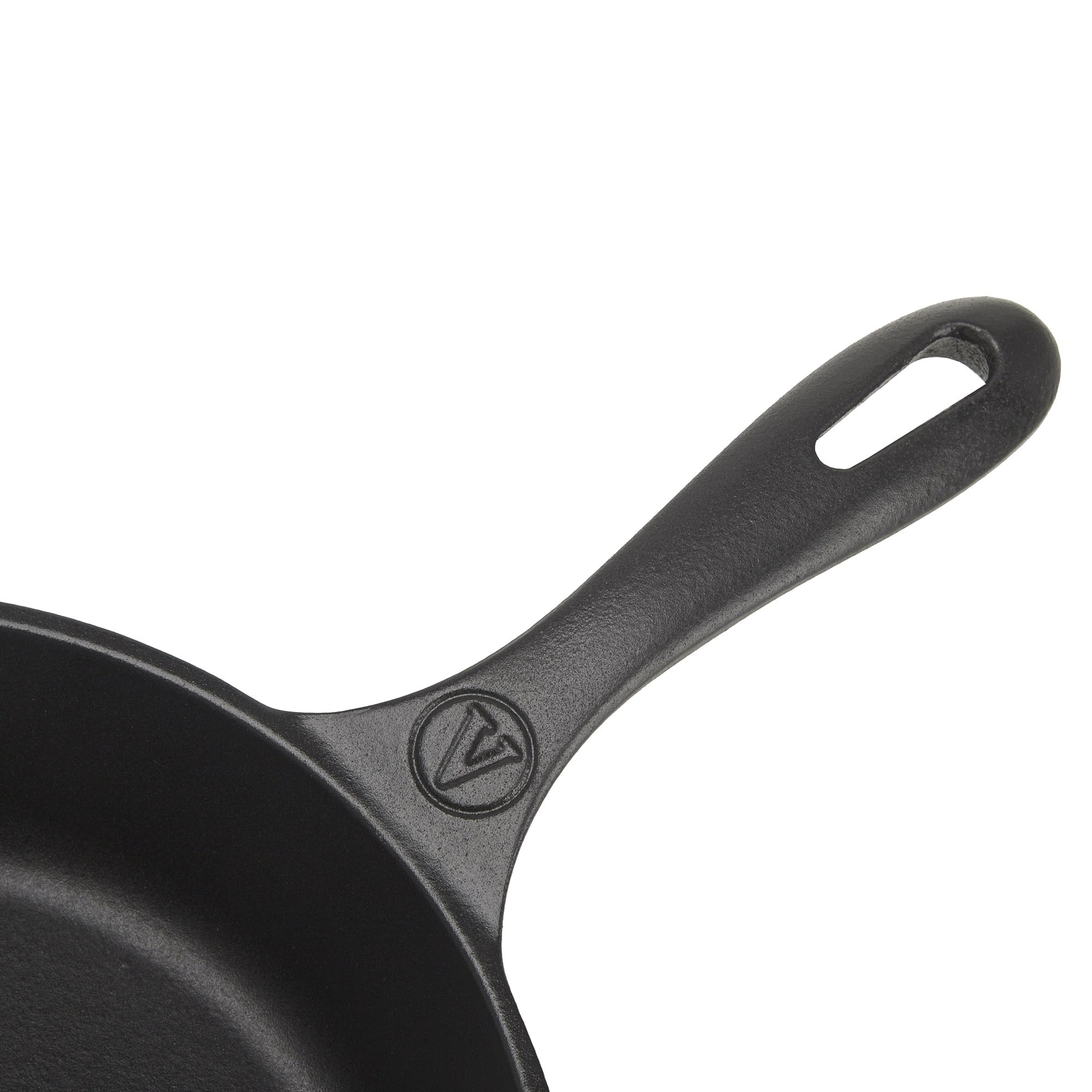 VICTORIA Poêle en Fonte Émaillée Induction 20cm, Convient pour le Feu, le Barbecue, le Four, la Plaque Vitrocéramique, le Gaz, Cast Iron Skillet sans Toxicité, sans PTFE ni PFOA