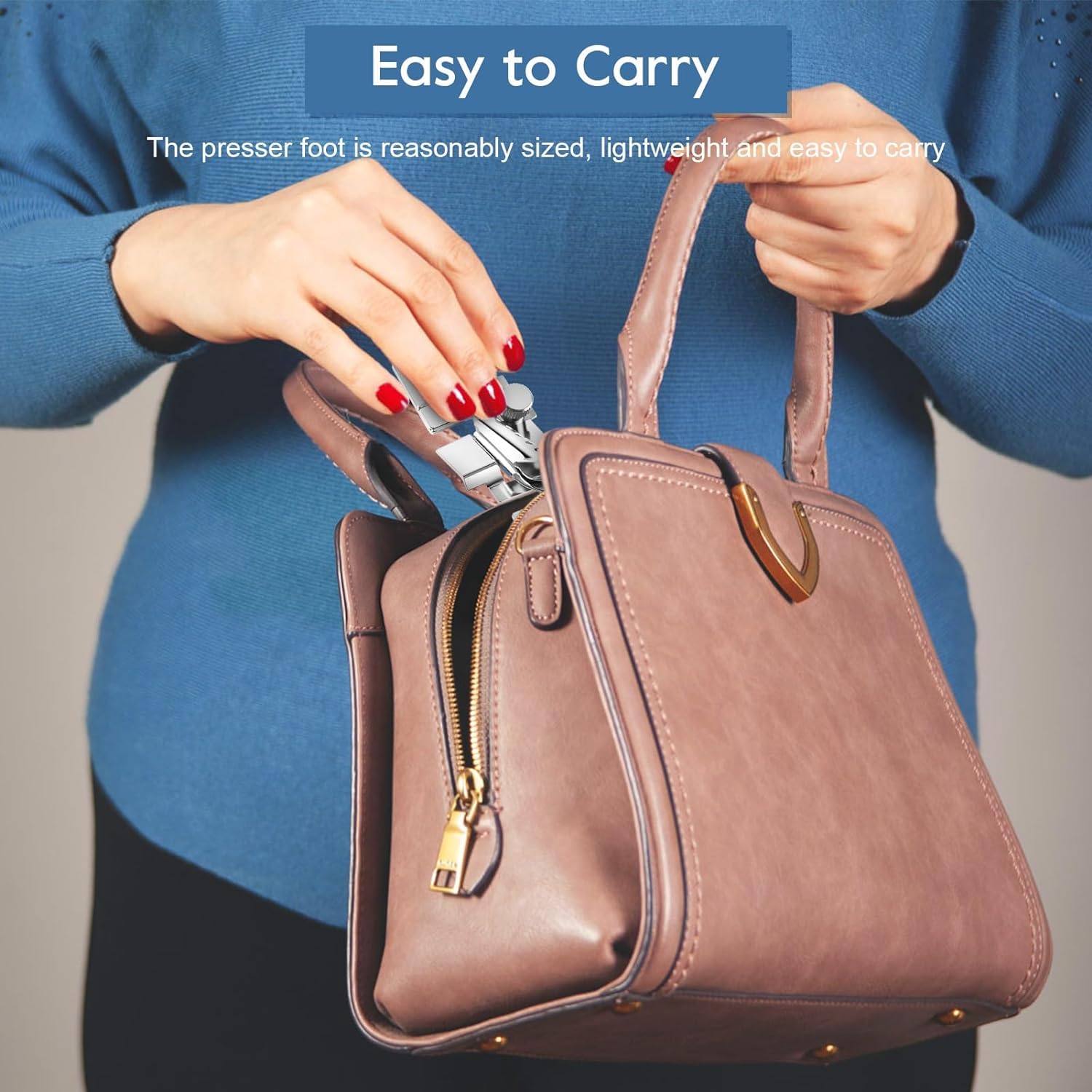 Pied-De-Biche Pour Machine À Coudre, Pied De Reliure En Biais Réglable