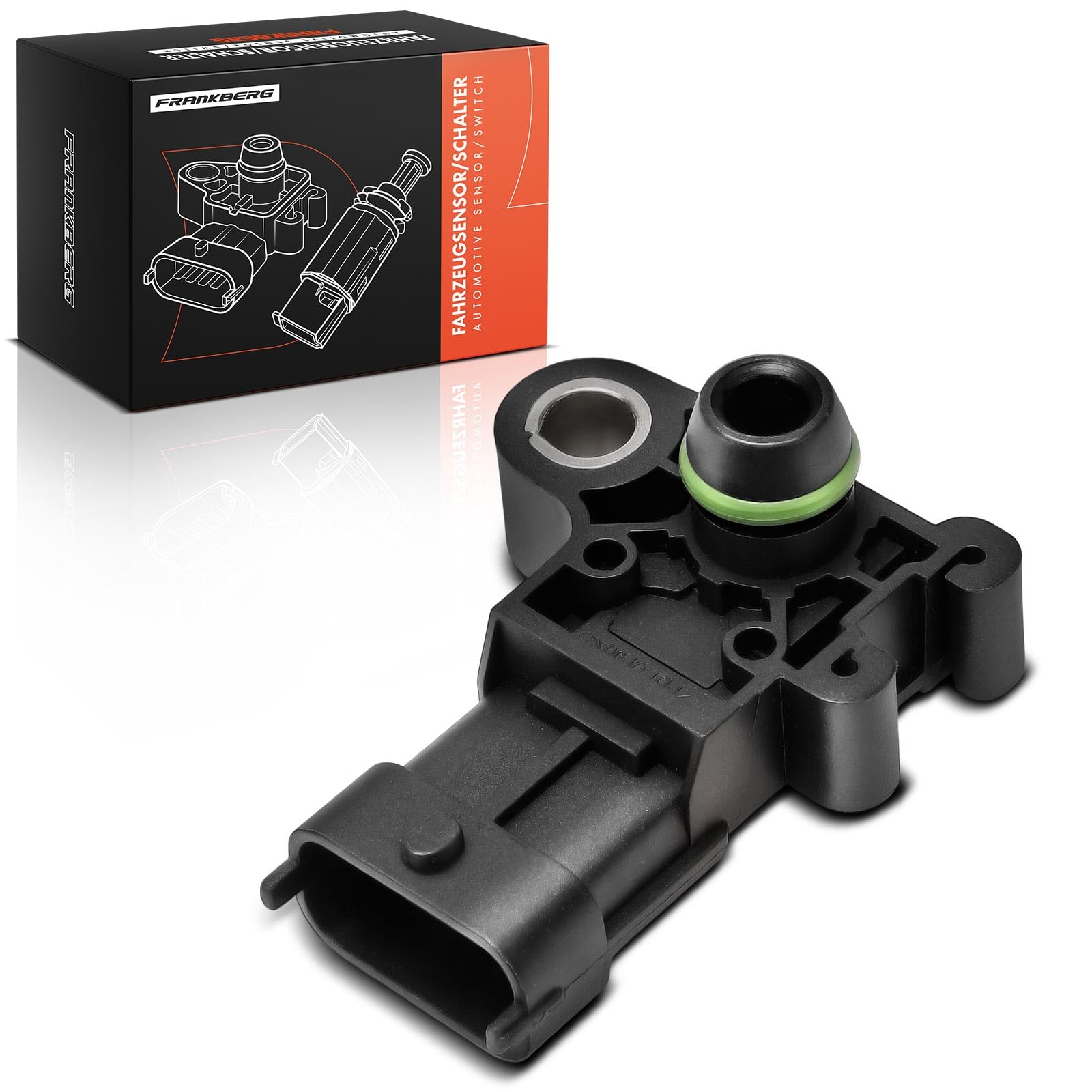 Frankberg Capteur de pression d'admission 3-Pôles Compatible avec Ecosport Focus III Break Fiesta VI CB1 CCN B-Max JK C-Max II DXA/CB7 DXA/CEU Remplacer# LR038762