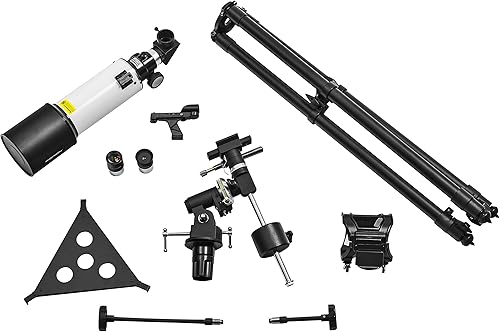 Miniatura 2 de Orion CT80 EQ 3.150 in Telescopio refractor ecuatorial compacto, negroblanco (09911)