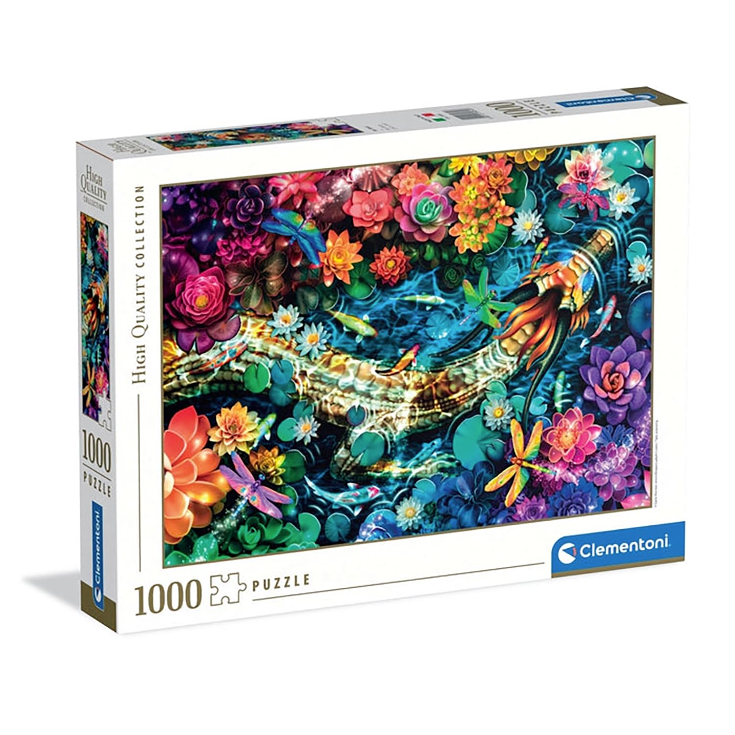 Clementoni 39892 Jigsaw Puzzle 1000 Pieces for Adults and Teenagers, Collection, River Castle with Koi Fish, Gift Idea for Men and Women, 70 x 50 cm, 39892
