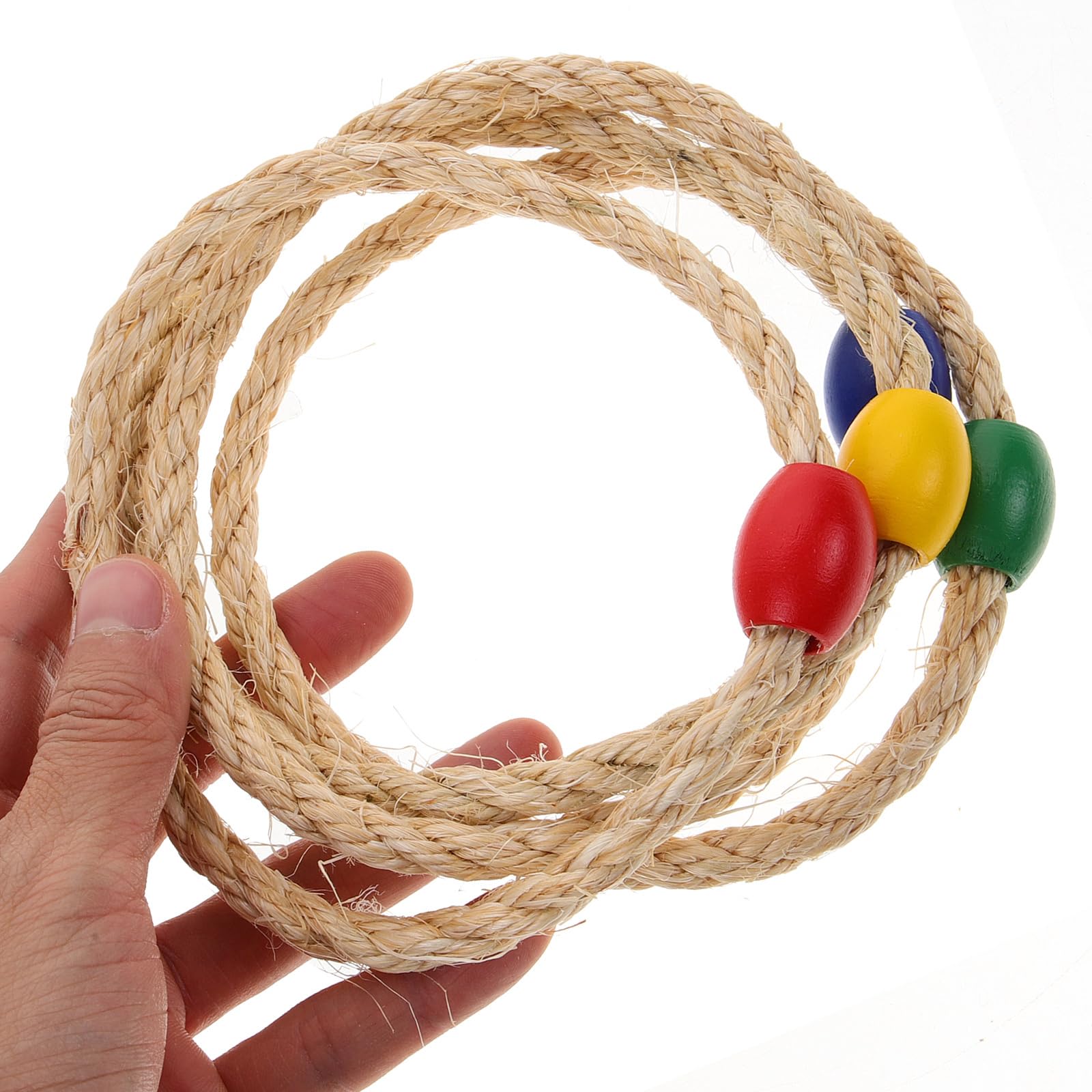 Jeu De Lancer D'anneaux En Bois - 8 Pièces, Corde Naturelle, Couleurs Vives, Jeu Extérieur Pour Enfants (garçon/fille) - 14