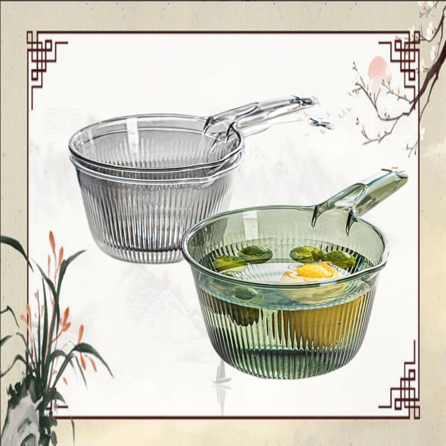 水瓢 Water Ladle Bath Ladle Kitchen Home Tools 家用塑料摔不破长柄透明加深加厚水舀子厨房水勺 Household Cleaning，Kitchen Storage Essentials
