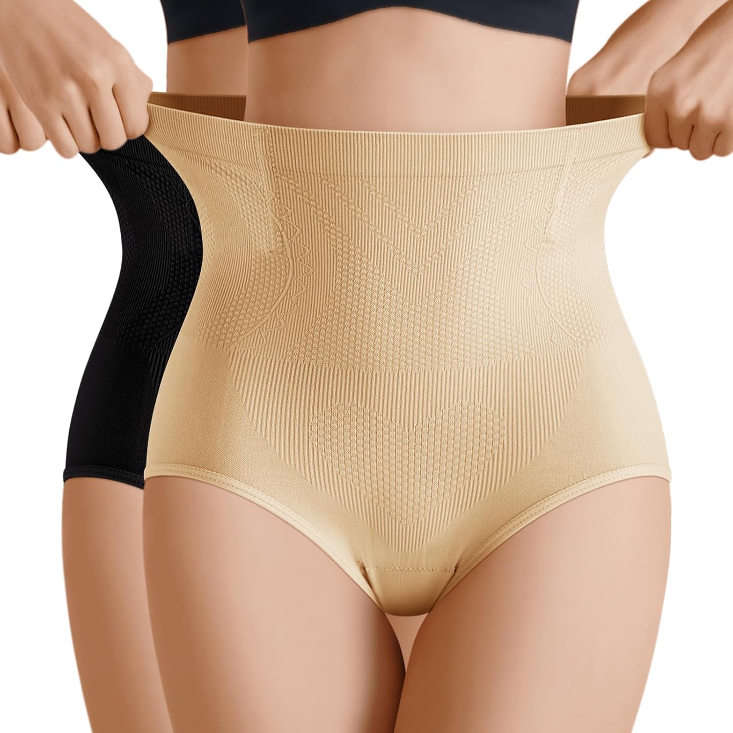 Women Shapewear Tummy Control Underwear,High Waisted Body Shaper Panties,Seamless Brief Girdle Panty for Women