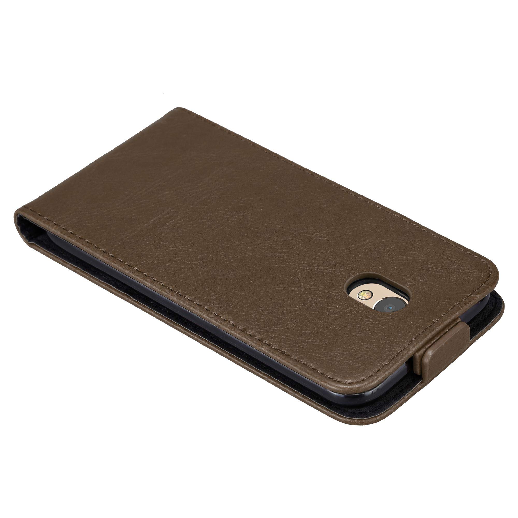 Cadorabo Custodia Flip In Pelle Per OnePlus 5 - Con Chiusura Magnetica, Protezione Completa, Colore Bruno Caffè, Stile Wallet Book