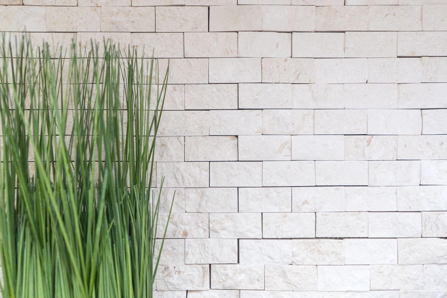 caliza Piedra natural Ladrillo Blanco 3d pared baño cocina